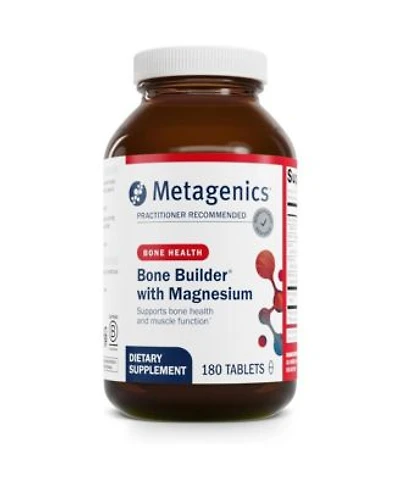 Metagenics Bone Builder With Magnesium For Comprehensive Bone Strength Wellness With Calcium Vitamin D Chelated Magnesium For 180 Tablets