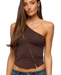 Edikted Women's Adalee Asymmetric One Shoulder Top
