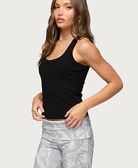 Edikted Women's Harlowe Ribbed Racerback Tank Top
