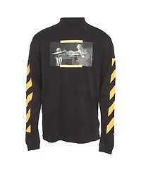 Pre-Owned Off-White Men's Caravaggio Painting Cotton Mock Neck Long Sleeve T-Shirt