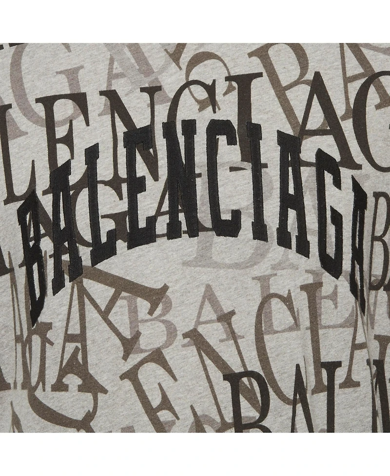 Pre-Owned Balenciaga Men's Logo Print Jersey T-Shirt