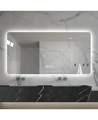 Laoties Led Bathroom Vanity Mirror with Lights, Anti-Fog Dimmable Wall Mounted Makeup