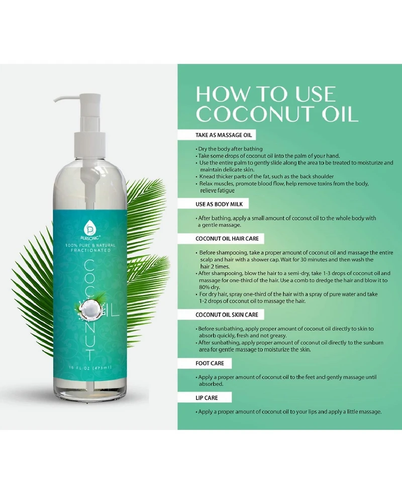 Pursonic Led Therapy Mask, Serum Trio, and Castor and Fractionated Coconut Oils