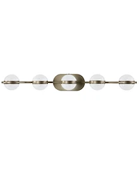 Midola Bathroom Vanity Light, Led 5 Bulb Crystal Sand Acrylic Shades, Wall Mounted Decorative Lighting Fixture, Suitable for Bathroom Vanity Mirror