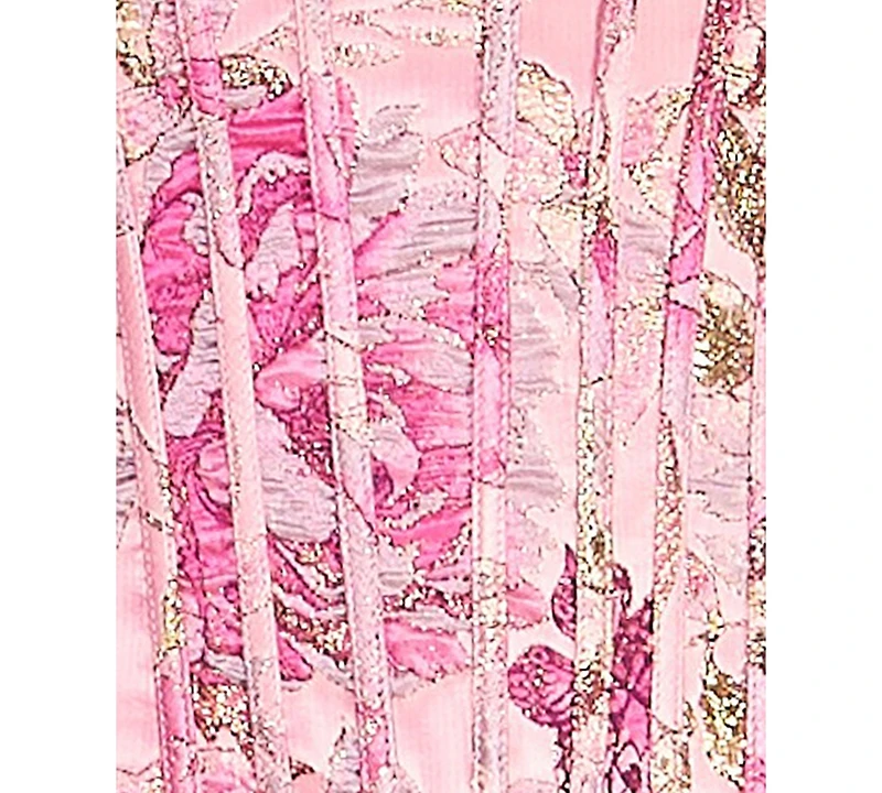 Alex & Sophia Juniors' Strapless Jacquard Dress