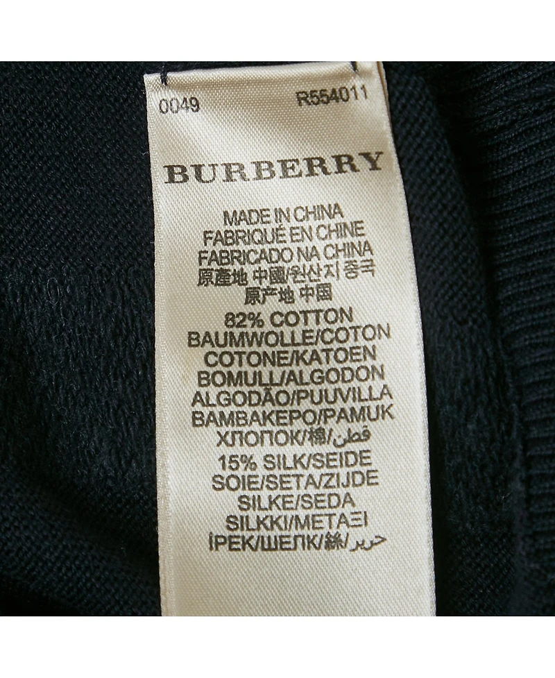 Pre-Owned Burberry Men's Checks Cotton Knit Sweatshirt