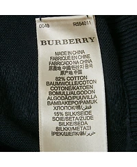 Pre-Owned Burberry Men's Checks Cotton Knit Sweatshirt