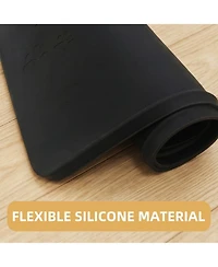 Aronkl Silicone Pet Food Mat Waterproof Raised Edge Non Slip Easy Clean For Cats Dogs