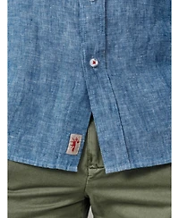 Aubin Men's Worlaby Linen Long Sleeve Shirt
