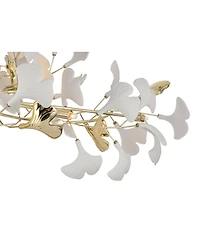 Possini Euro Design Descanso Gold and Ceramic 10-Light Chandelier