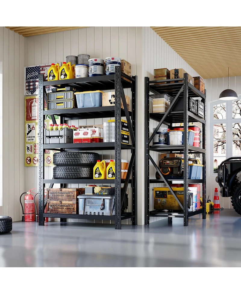 Streamdale Furniture 5-Tier Adjustable Metal Garage Shelving Unit
