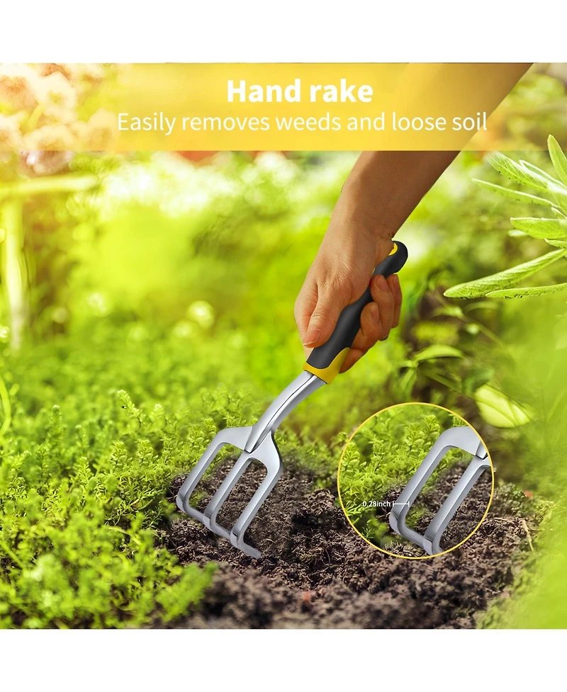 Xdovet Garden Tool Set Heavy Duty Aluminum Rust-proof Non-slip Handle Gift