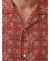 Aubin Men's Abbey Cuban Collar Short Sleeved Shirt