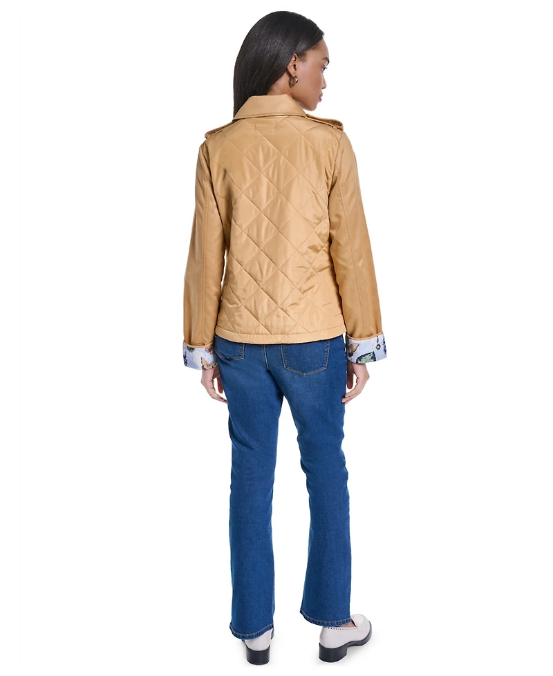 Karl Lagerfeld Paris Petite Quilted Jacket