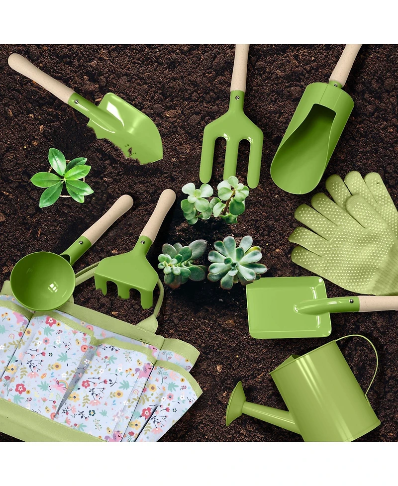 Xdovet Gardening Tool Set Tote Bag Watering Can Trowel Apron and Book