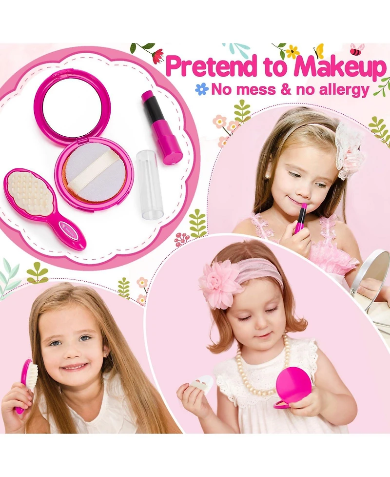 Gnuadz Play Purse Pretend Makeup Kit Princess Birthday Toy