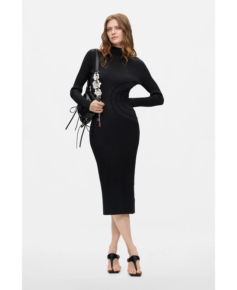 Desigual Women's Long-sleeved knit dress