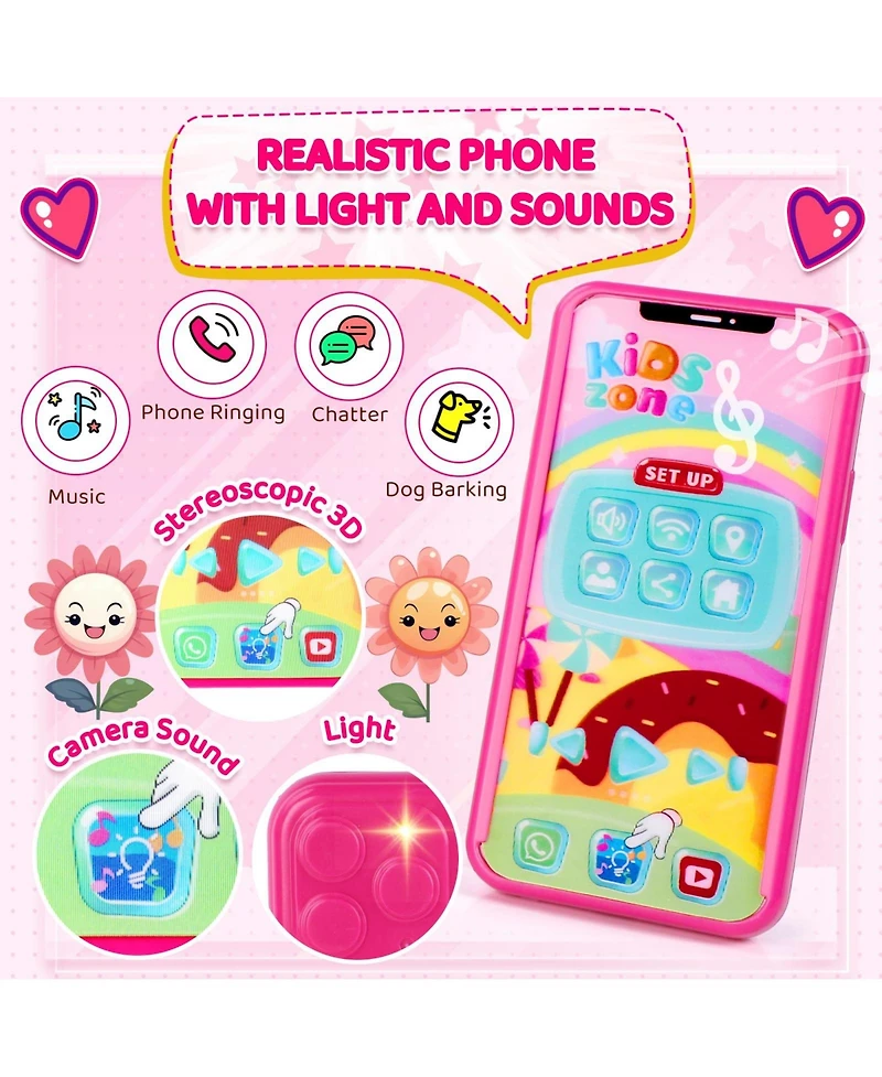 Gnuadz Purse Pretend Makeup Play Princess Gifts Kids