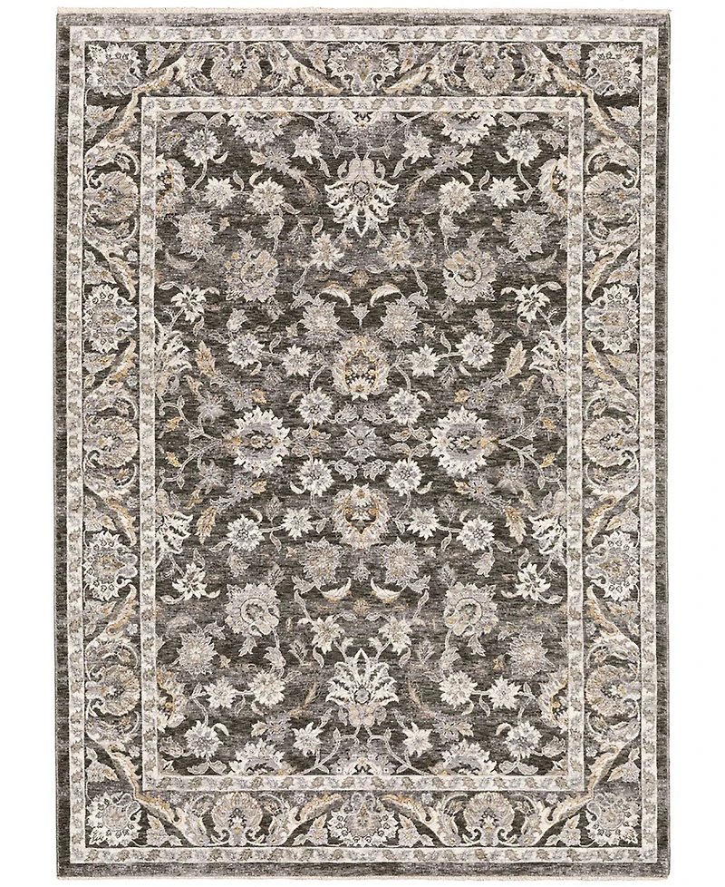 Oriental Weavers Maharaja 70E Gray and Ivory 2' x 3' Area Rug