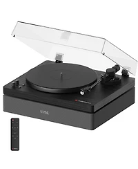 AudioSource All-in-One Vinyl Record Player Turntable, Bluetooth 5.4, 120W 2.1 Speakers & Subwoofer, Hi-Fi 2-Speed Belt Drive, Isolation System