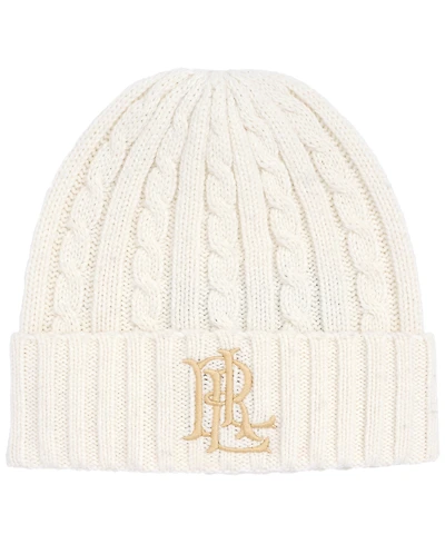 Lauren Ralph Core Logo Cable Knit Hat