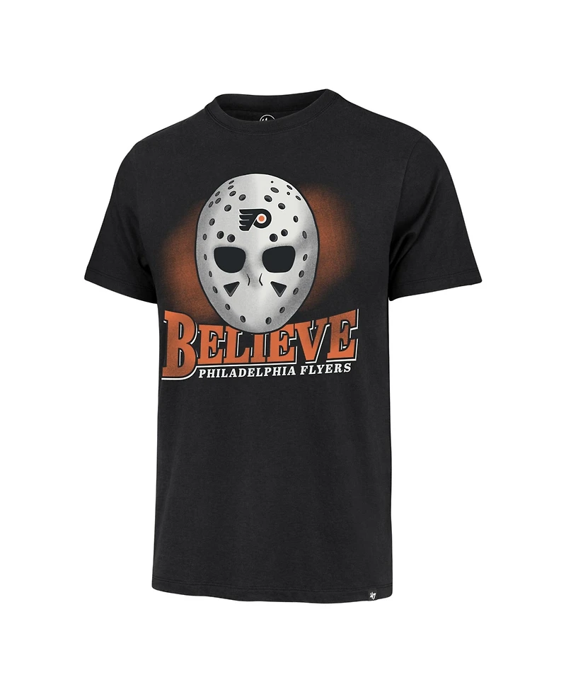 '47 Brand Men's Black Philadelphia Flyers Believe Franklin T-Shirt