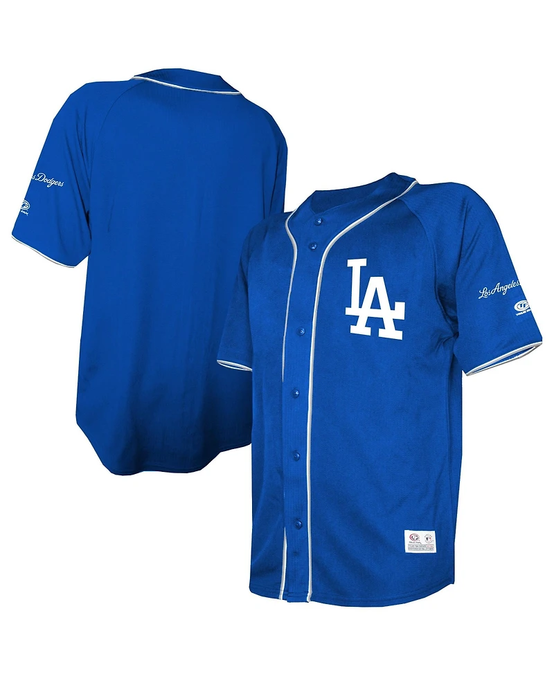Stitches Men's Royal Los Angeles Dodgers Team Color Full-Button Fashion Jersey