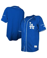 Stitches Men's Royal Los Angeles Dodgers Team Color Full-Button Fashion Jersey