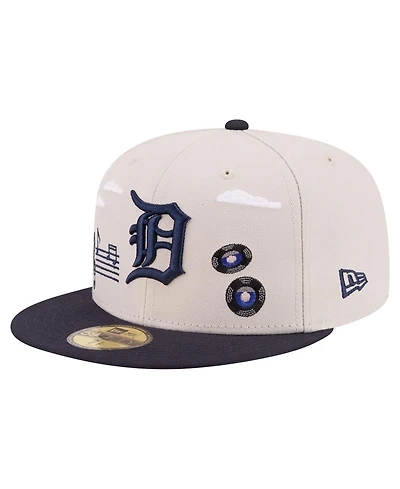 New Era Men's Khaki Detroit Tigers City Icon 59FIFTY Fitted Hat