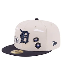 New Era Men's Khaki Detroit Tigers City Icon 59FIFTY Fitted Hat