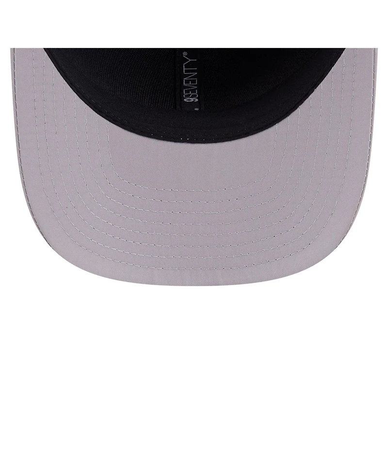 New Era Men's Gray Atlanta Braves Laser Perforated 9SEVENTY Adjustable Hat