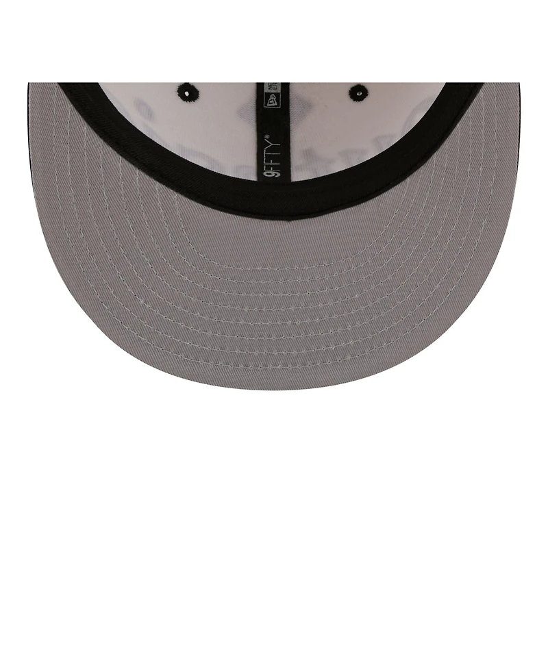 New Era Men's Cream Chicago White Sox Oversized Slogan 9FIFTY Snapback Hat