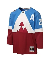 Mitchell & Ness Big Boys and Girls Nathan MacKinnon Blue/Burgundy Colorado Avalanche 2020 Stadium Series Power Play Jersey