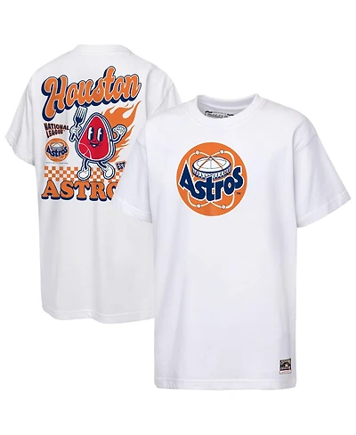 Mitchell & Ness Big Boys and Girls White Houston Astros Cooperstown Concession T-Shirt
