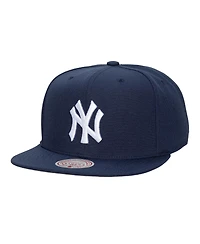 Mitchell & Ness Men's and Women's Navy New York Yankees Side Logo Snapback Hat