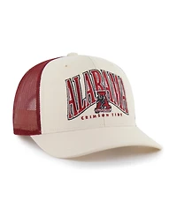 '47 Brand Men's Natural Alabama Crimson Tide Drawbridge Trucker Adjustable Hat