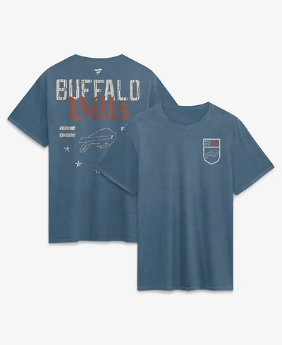 Fanatics Men's Blue Buffalo Bills Washed Americana T-Shirt