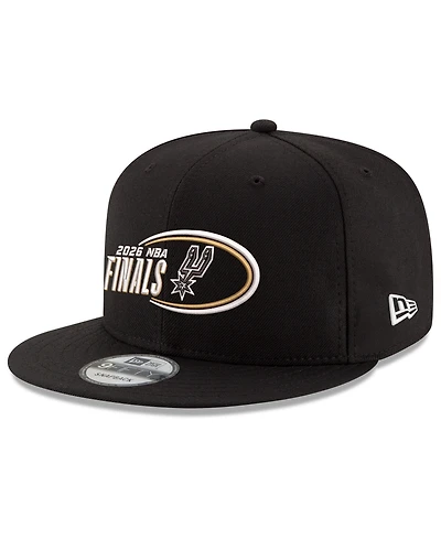 New Era Men's Black San Antonio Spurs 2026 Nba Finals 9FIFTY Snapback Hat