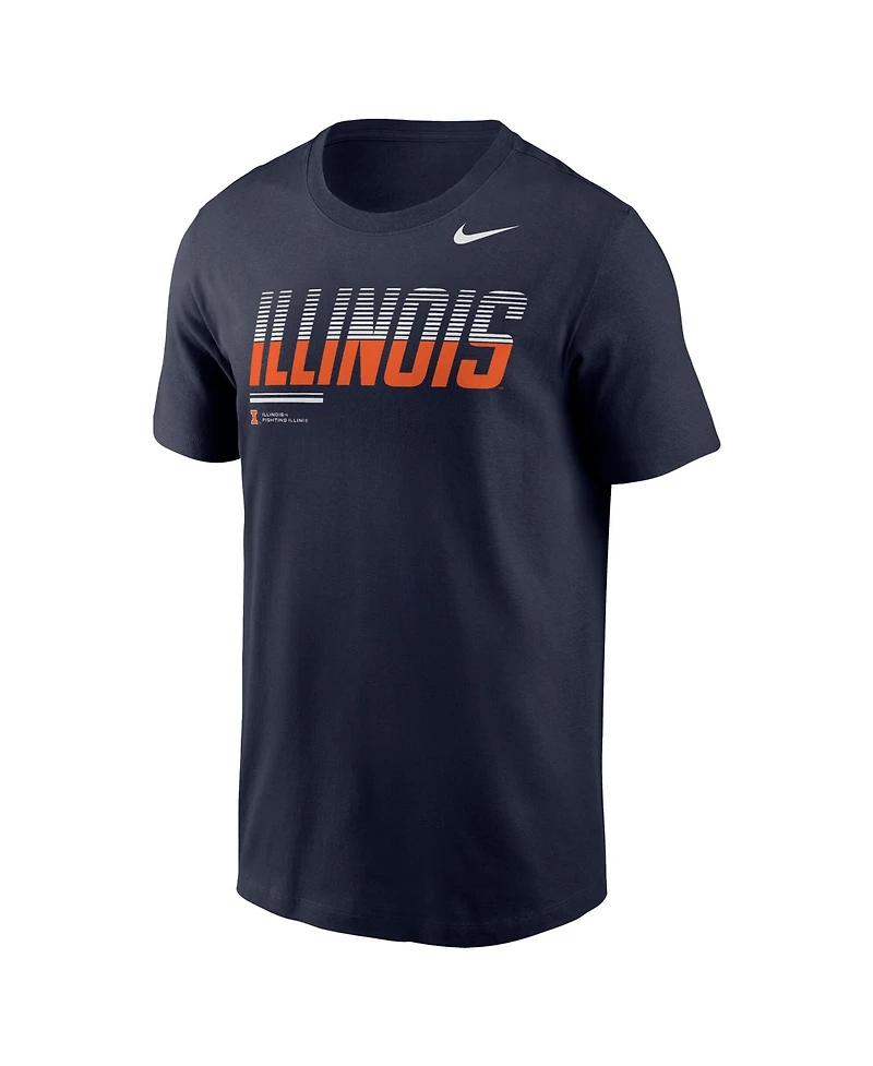 Nike Men's Navy Illinois Fighting Illini 2026 Sideline Wordmark Legend Dri-fit T-Shirt