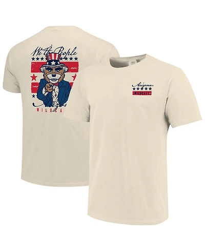 Image One Men's Cream Arizona Wildcats Uncle Sam Mascot T-Shirt