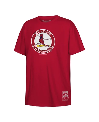 Mitchell & Ness Big Boys and Girls Red St. Louis Cardinals Retro Logo T-Shirt