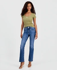 Guess Women's Shape Up Mid-Rise Bootcut Slim-Fit Jeans