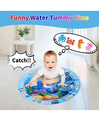 Cowin Tummy Time Water Mat for Baby Inflatable Activity Center