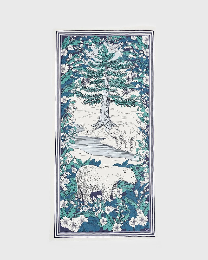 Fable England Women's Solara Winter Scene Long Scarf