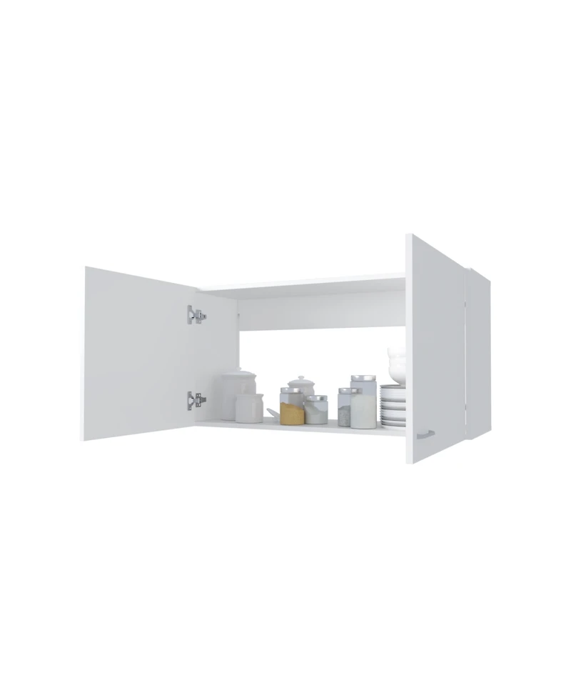 Fm Furniture Oklahoma Wall Cabinet in melamine, Two Doors