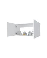 Fm Furniture Oklahoma Wall Cabinet in melamine, Two Doors