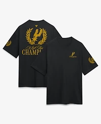 Fanatics Men's Black San Antonio Spurs 2026 Nba Champions X Usa 250 Heavyweight T-Shirt