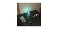 Lucky One 18"W Smart Nightstand with Charging Station, Voice-Controlled Night Light