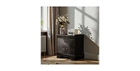 Lucky One 22"W Classic Wooden 2-Drawer Nightstand