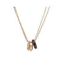 Pre-Owned Cartier Love 3 Ring Pendant Necklace